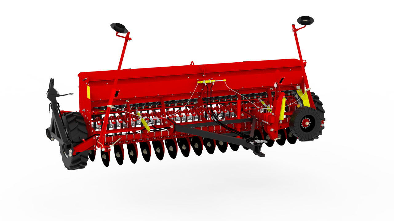 Зерновая сеялка ЗС-4 — 3D модель